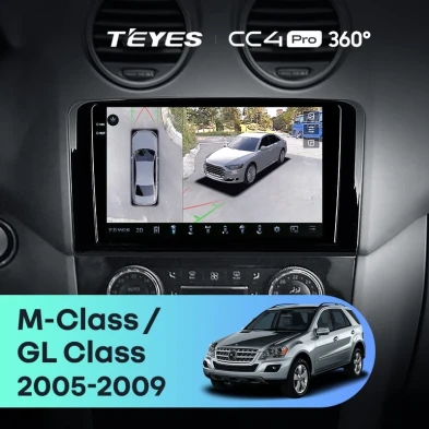 Штатная магнитола Teyes CC4 Pro 360 12/256 Mercedes-Benz ML-Class X164 (2005-2009) F2