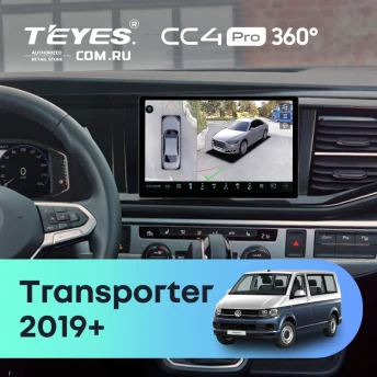 Штатная магнитола Teyes CC4 Pro 360 8/128 Volkswagen Transporter (T6) 2019+ (11")