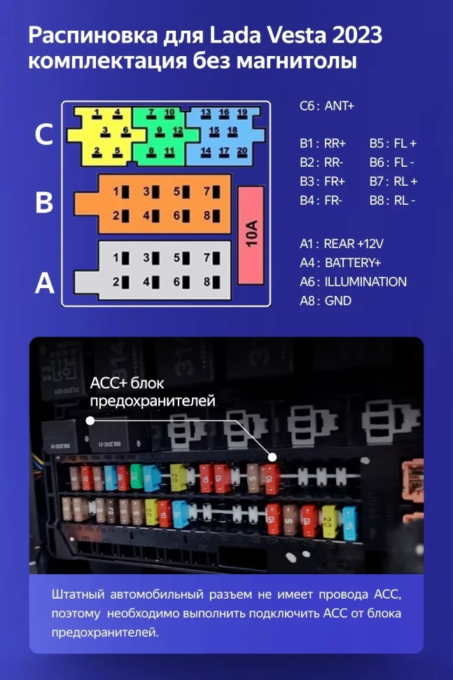 Штатная магнитола Teyes CC3L 4/64 Lada Vesta (2023-2026) F2 Тип-B