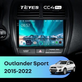 Штатная магнитола Teyes CC4 Pro 8/128 Mitsubishi Outlander Sport (2015-2026) Тип-A