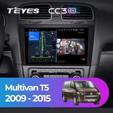 Штатная магнитола Teyes CC3 2K 4/32 Volkswagen Multivan T5 (2009-2015)