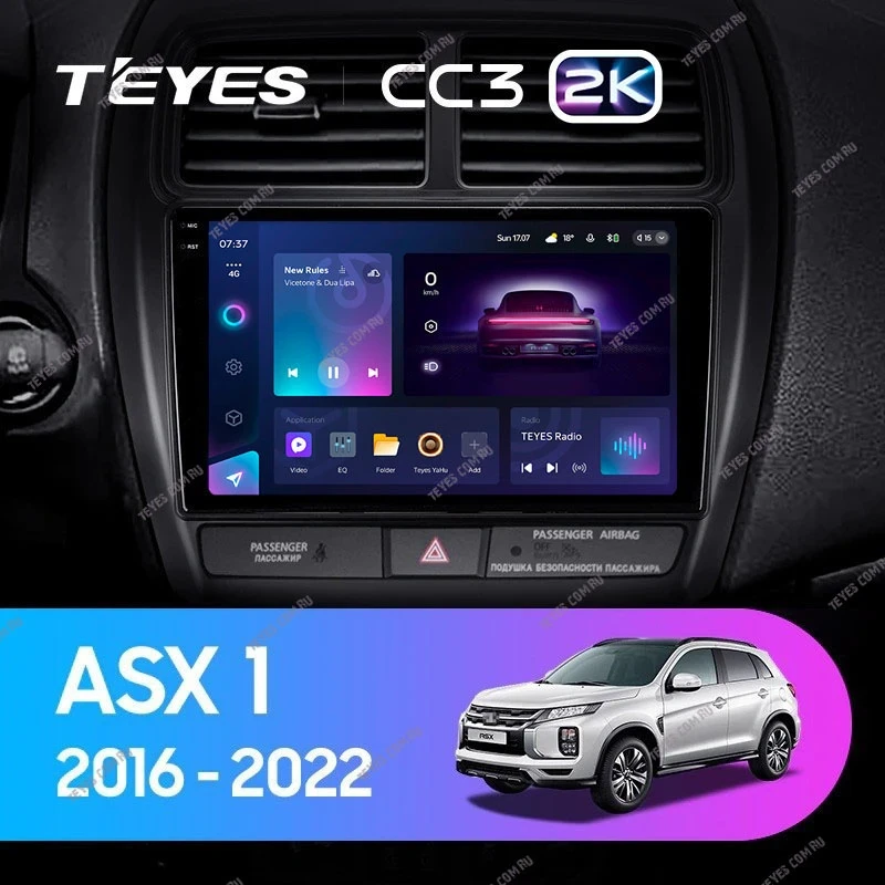 Штатная магнитола Teyes CC3 2K 4/32 Mitsubishi ASX (2016-2026) Тип-A