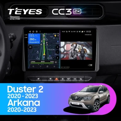 Штатная магнитола Teyes CC3 2K 360 6/128 Renault Arkana (2020-2023) F1