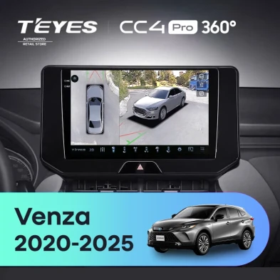 Штатная магнитола Teyes CC4 Pro 360 8/128 Toyota Venza (2020-2026)
