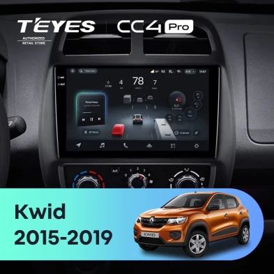 Штатная магнитола Teyes CC4 Pro 12/256 Renault KWID (2015-2019)