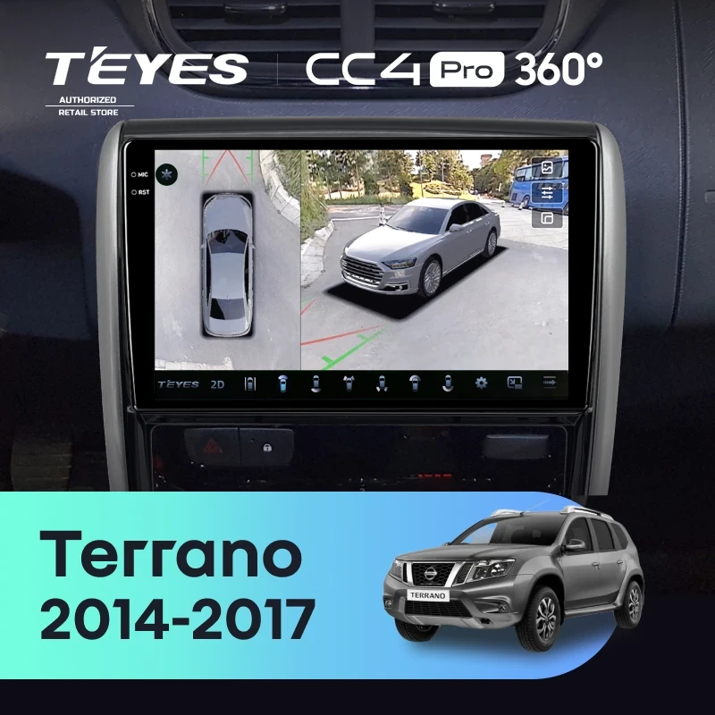 Штатная магнитола Teyes CC4 Pro 360 8/128 Nissan Terrano (2014-2017)