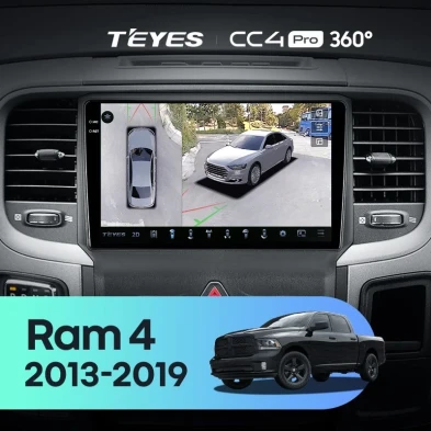 Штатная магнитола Teyes CC4 Pro 360 12/256 Dodge Ram 4 DJ DS (2013-2019) F2