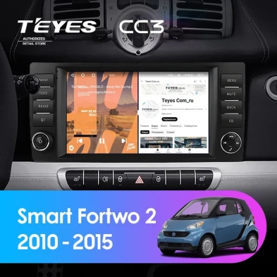 Штатная магнитола Teyes CC3 4/32 Mercedes-Benz Smart Fortwo 2 (2010-2015) F2