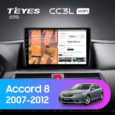 Штатная магнитола Teyes CC3L WiFi 2/32 Honda Accord 8 (USA) (2007-2012)