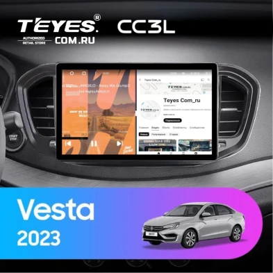 Штатная магнитола Teyes CC3L 4/32 LADA Vesta (2023-2026) F2 Тип-A (9")