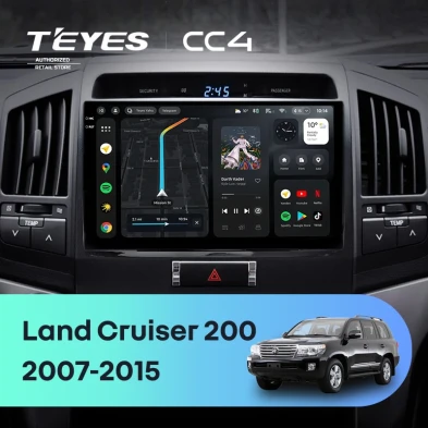 Штатная магнитола Teyes CC4 8/128 Toyota Land Cruiser 200 (2007-2015) F1