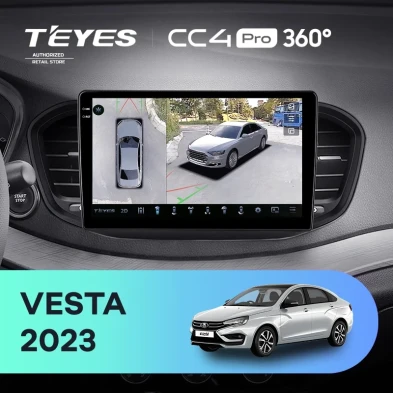 Штатная магнитола Teyes CC4 Pro 360 12/256 LADA Vesta (2023-2026) F2 Тип-A