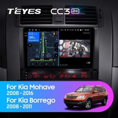 Штатная магнитола Teyes CC3 2K 6/128 Kia Mohave (2008-2016)